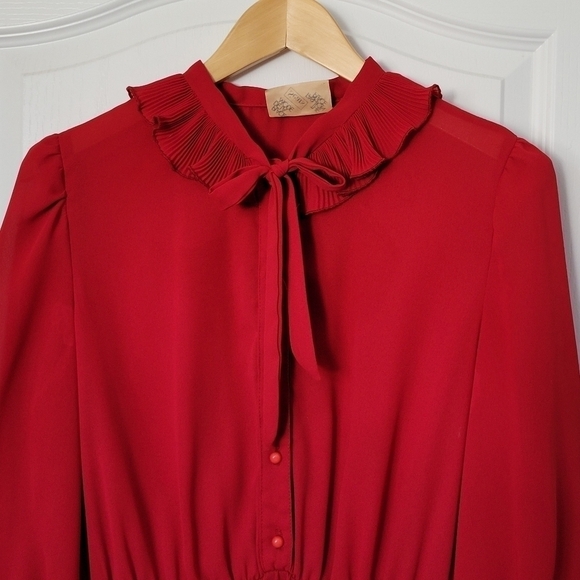 VINTAGE Sears Chiffon Dress - Picture 1 of 4